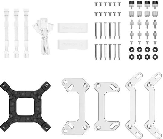 Deepcool LT720 Water Cooling AIO CPU with 3 120mm Fans and ARGB Lighting White