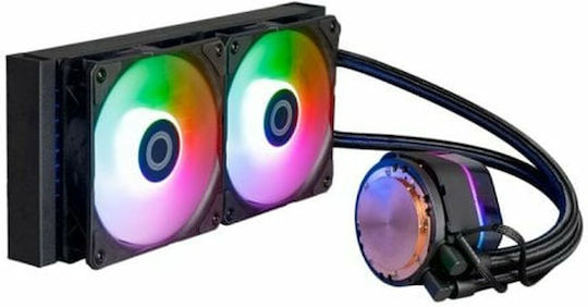 CoolerMaster MasterLiquid 240 ATMOS Water Cooling System AIO CPU With 2 Fans 120mm And ARGB Lighting