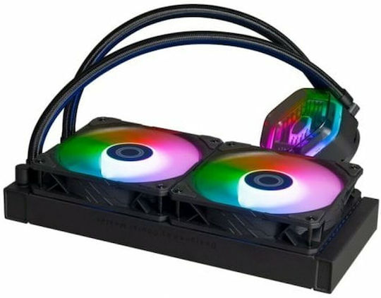 CoolerMaster MasterLiquid 240 ATMOS Water Cooling System AIO CPU With 2 Fans 120mm And ARGB Lighting