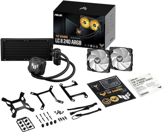 Asus TUF Gaming LC 240 II Охлаждане AIO CPU с 2 Вентилатора 120mm и ARGB Осветление
