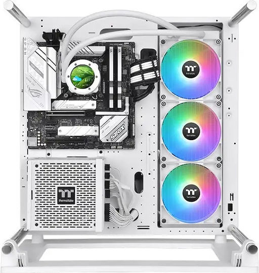 Thermaltake TH420 V2 Ultra Υδρόψυξη AIO CPU με 3 Ανεμιστήρες 140mm και ARGB Φωτισμό Λευκή
