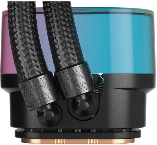 Corsair ICUE Link H100i Υδρόψυξη Επεξεργαστή Διπλού Ανεμιστήρα 120mm για Socket AM4/AM5/1700/1200/115x με RGB Φωτισμό