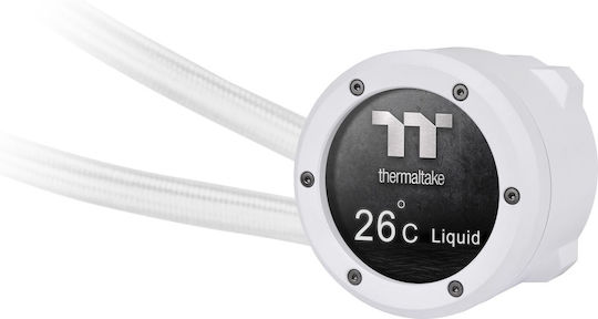 Thermaltake TH240 V2 Ultra v2 Υδρόψυξη AIO CPU με 2 Ανεμιστήρες 120mm και ARGB Φωτισμό Λευκή