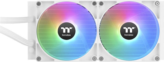 Thermaltake TH280 V2 Ultra Snow Edition v2 Υδρόψυξη AIO CPU με 2 Ανεμιστήρες 140mm και ARGB Φωτισμό Λευκή
