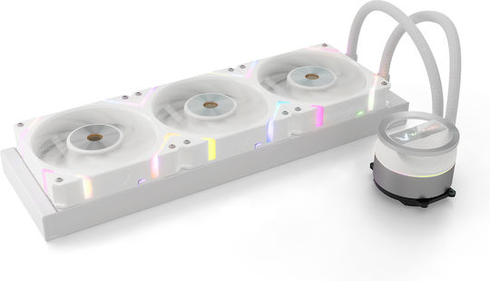 Valkyrie Dragonfang 360 Wasserkühlsysteme AIO CPU mit 3 Lüfterabmessungen 120mm und ARGB Beleuchtung Weiße