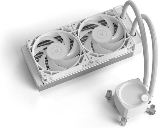 Ekwb Nucleus AIO CR240 Lux D-RGB Water Cooling System AIO CPU with 2 120mm White Fans