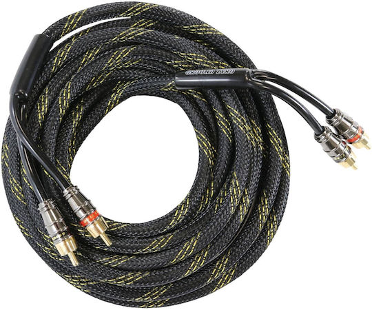 Ground Zero 5.5m 2x RCA male Cable (GZCC 5.5X-TP)