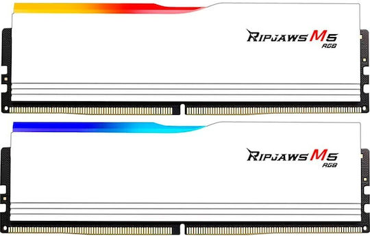 G.Skill Ripjaws M5 RGB 64GB DDR5 RAM cu 2 module (2x32GB) și Viteză 6000 pentru Desktop