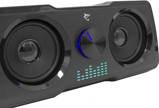 White Shark Ηχεία Υπολογιστή 2.2 με RGB Φωτισμό και Ισχύ 16W σε Μαύρο Χρώμα