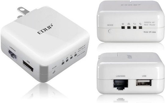EDUP EP-2908 WiFi Extender Single Band (2.4GHz) 150Mbps