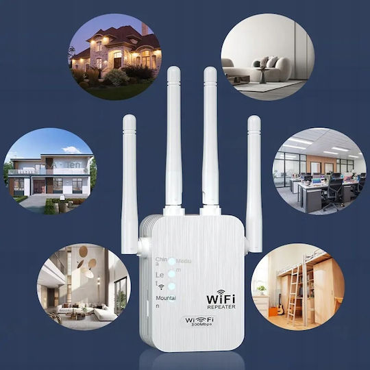 EL142-1200M Удължител на WiFi Двулентов (2.4 и 5GHz) 1200Mbps с 2 Ethernet