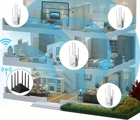 EL142-1200M Удължител на WiFi Двулентов (2.4 и 5GHz) 1200Mbps с 2 Ethernet