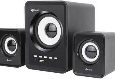 Kisonli U-2800BT Ασύρματα Ηχεία Υπολογιστή 2.1 με Bluetooth και Ισχύ 5W Μαύρα