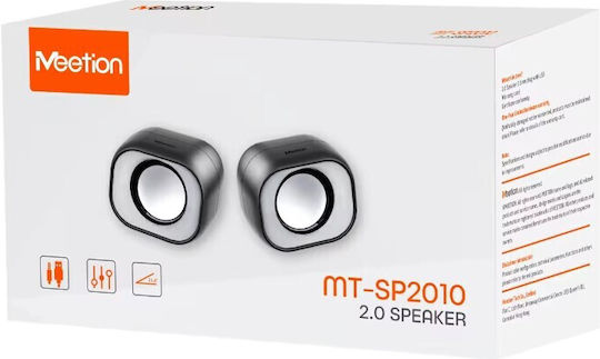 Meetion SP2010 Ηχεία Υπολογιστή 2.0 Μαύρα