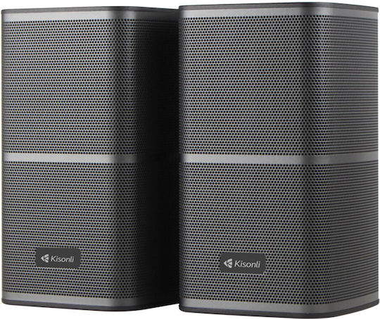 Kisonli X26 2.0 Speakers with Bluetooth 3.5W Black