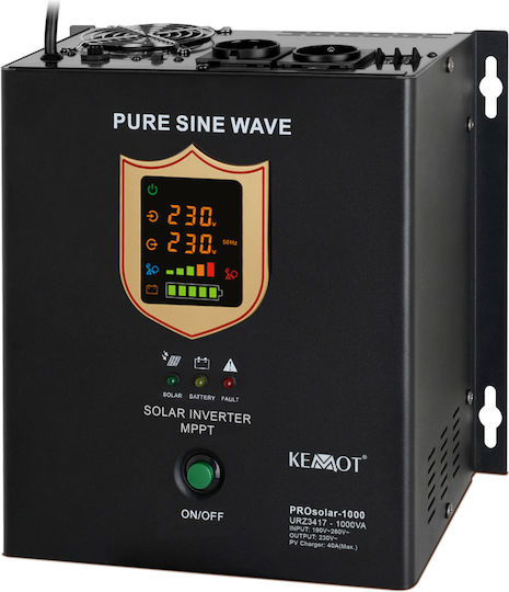 Kemot ProSolar-1000 Reine Sinuswelle Wechselrichter Nennleistung 1000W mit Nenn-Eingangsspannung 12V Einphasig URZ3417
