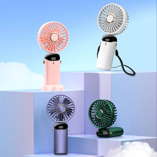 Techsuit USB Handheld Folding Fan Purple N15