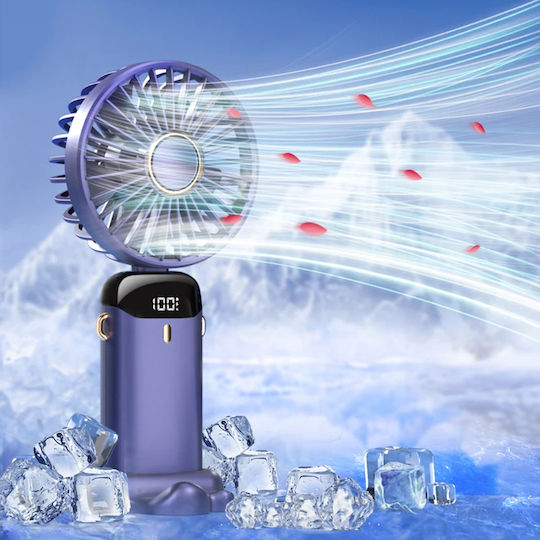 Techsuit USB Handheld Folding Fan Purple N15