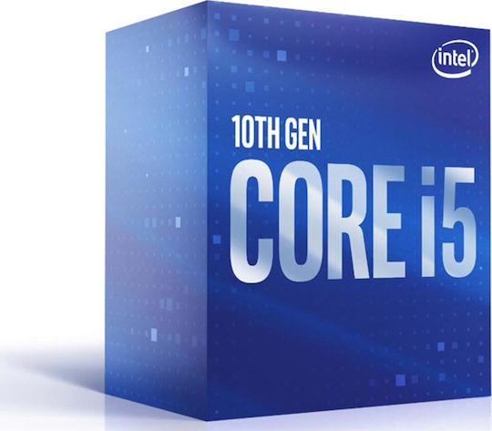 Intel Core i5-10400F 2.9GHz Επεξεργαστής 6 Πυρήνων για Socket 1200 Tray