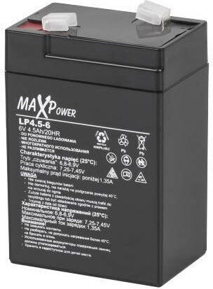 Rebel UPS Battery with Capacity 4.5Ah and Voltage 6V BAT0401 1pcs
