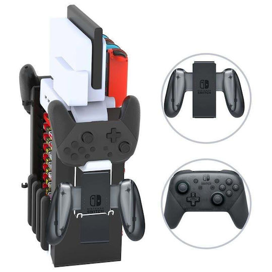 Imp Tech Βάση για 4 χειριστήρια Switch / Switch OLED Πολύχρωμη