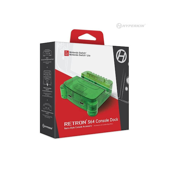 Hyperkin Retron S64 Konsole Dock Switch Limettengrün Nintendo Switch