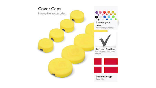 Floating Grip Thumb Grips Χειριστηρίου για PS5 σε Κίτρινο χρώμα