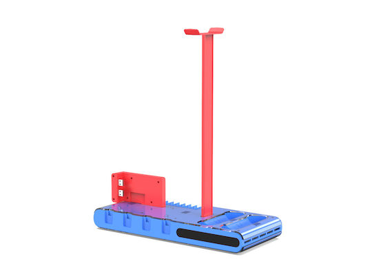 Imp Tech Charging Station for 6 controllers Switch / Switch OLED Charge and Store with LED lighting Multicolor
