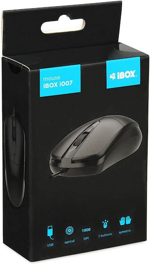 iBox i007 Verkabelt Maus Schwarz