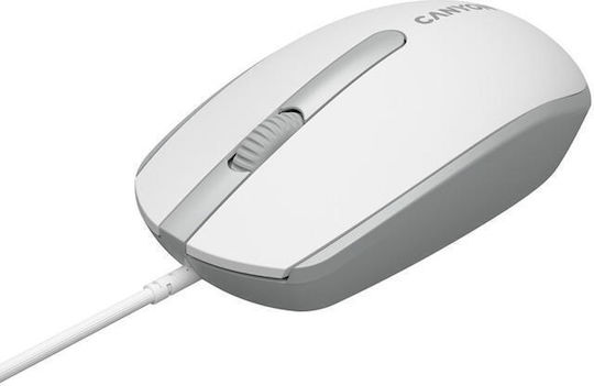 Canyon M-10 Verkabelt Maus White Grey