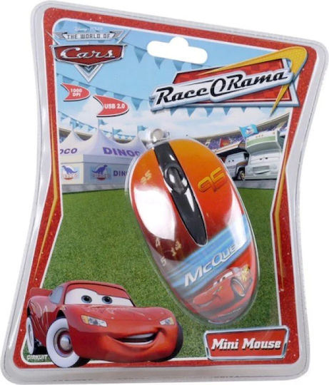 Disney Cars Ενσύρματο Mini Ποντίκι Πολύχρωμο