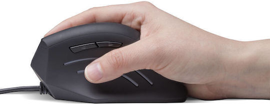 Connect IT CMO-2500 Ενσύρματο Εργονομικό Ποντίκι Μαύρο
