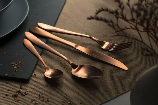 Berlinger Haus Satin Line Cutlery Set Rose Gold Collection 24pcs