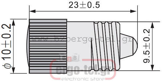 Xindali LED Λαμπάκι 110V 0.25W Ε10 ΛΕΥΚΟ 1τμχ 022-081113000