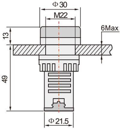 LED Indicator Luminos Roșu 10 Bucăți 02.011.0070