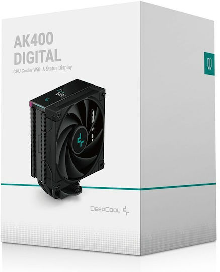 Deepcool AK400 Digital Ψύκτρα Επεξεργαστή για Socket AM4/AM5/1200/115x/1700 με RGB Φωτισμό