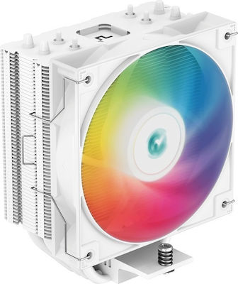 Deepcool AG400 WH ARGB Ψύκτρα Επεξεργαστή για Socket AM4/AM5/1200/115x/1700 Λευκή