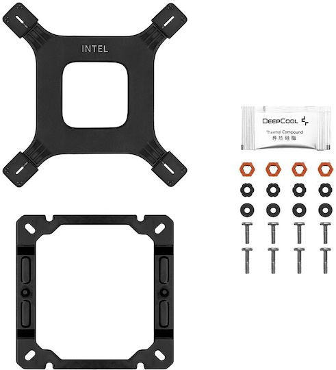 Deepcool AG400 Digital BK ARGB Ψύκτρα Επεξεργαστή για Socket AM4/AM5/1200/115x/1700