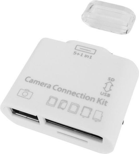 Eaxus 5 in 1 Card Reader & USB for Ipad (30-pin)