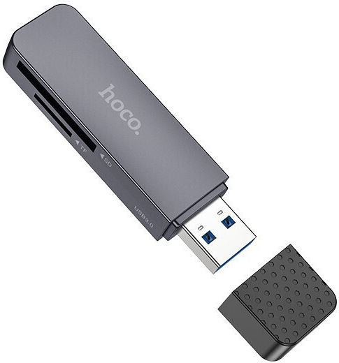 Hoco Card Reader Usb A 3.0 Hb45 Metal Gray