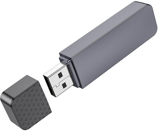 Hoco Card Reader Usb A 2.0 Hb45 Metal Gray