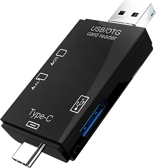 Vakoss Card Reader USB 2.0/micro USB/Type-C για SD/microSD