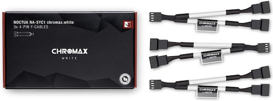 Noctua Chromax NA-SYC1 4-Pin pwm - 2x 4-Pin pwm Cable Black