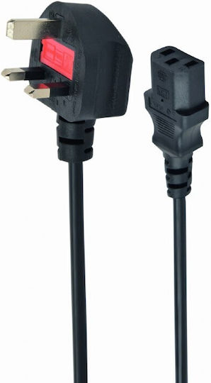 Cablexpert Power Cord 13a 6ft IEC C5 - Cable 1.8m Μαύρο PC-187-ML12