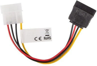 Lanberg 15-Pin Sata - 4-Pin Molex Kabel 0.15m Mehrfarbig (CA-HDSA-10CU-0015)