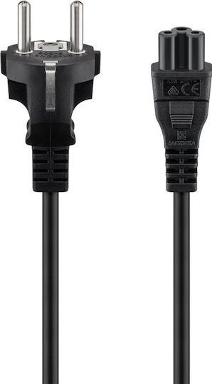Plugger Schuko - IEC C13 Cable 1.8m Μαύρο 0,75MM
