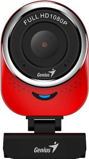 Genius Qcam 6000 Web Camera Full HD 1080p Κόκκινη 32200002408