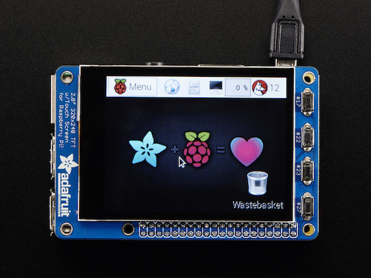 Adafruit PiTFT Plus 320x240 2.8" TFT + Resistive Touchscreen