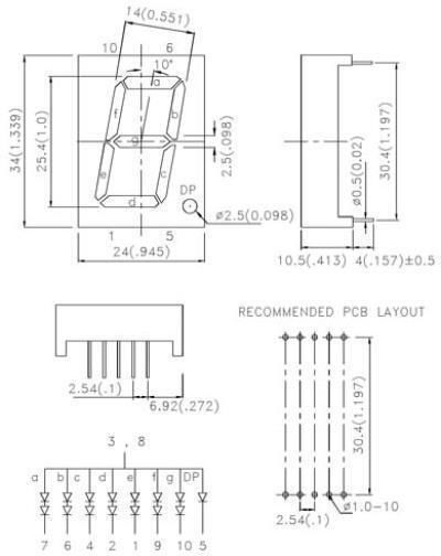 Bildschirm 1" 1x1 Zeichen (01.021.0081)