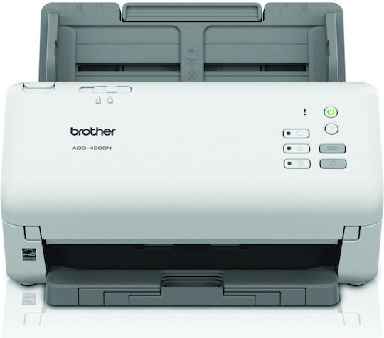 Brother ADS-4300N Sheetfed (Τροφοδότη χαρτιού) Scanner A4